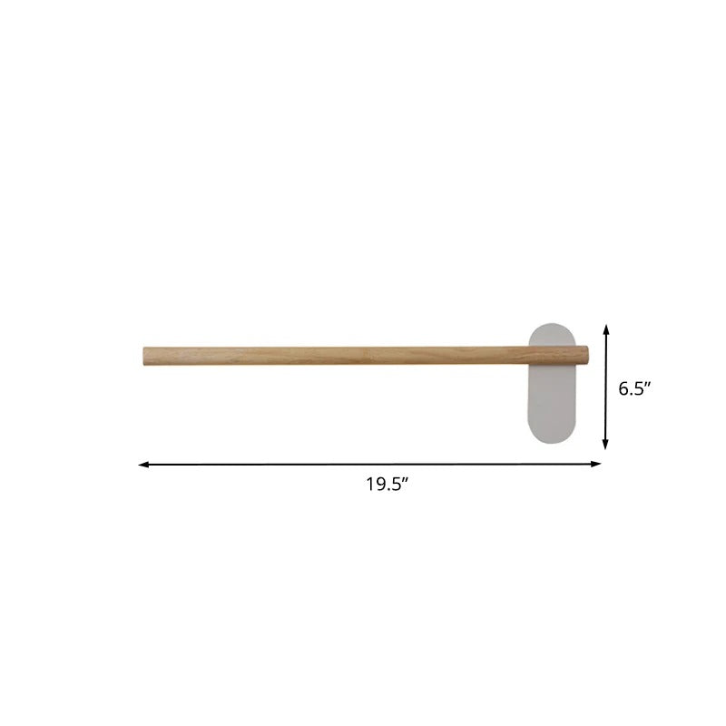 Minimalist Wood LED Linear Bathroom Wall Light | Valqen