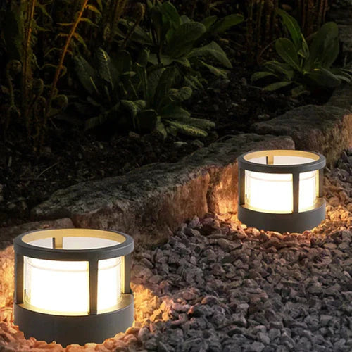 Modern Acrylic Metal Bollard Light for Outdoor Garden | Delqis