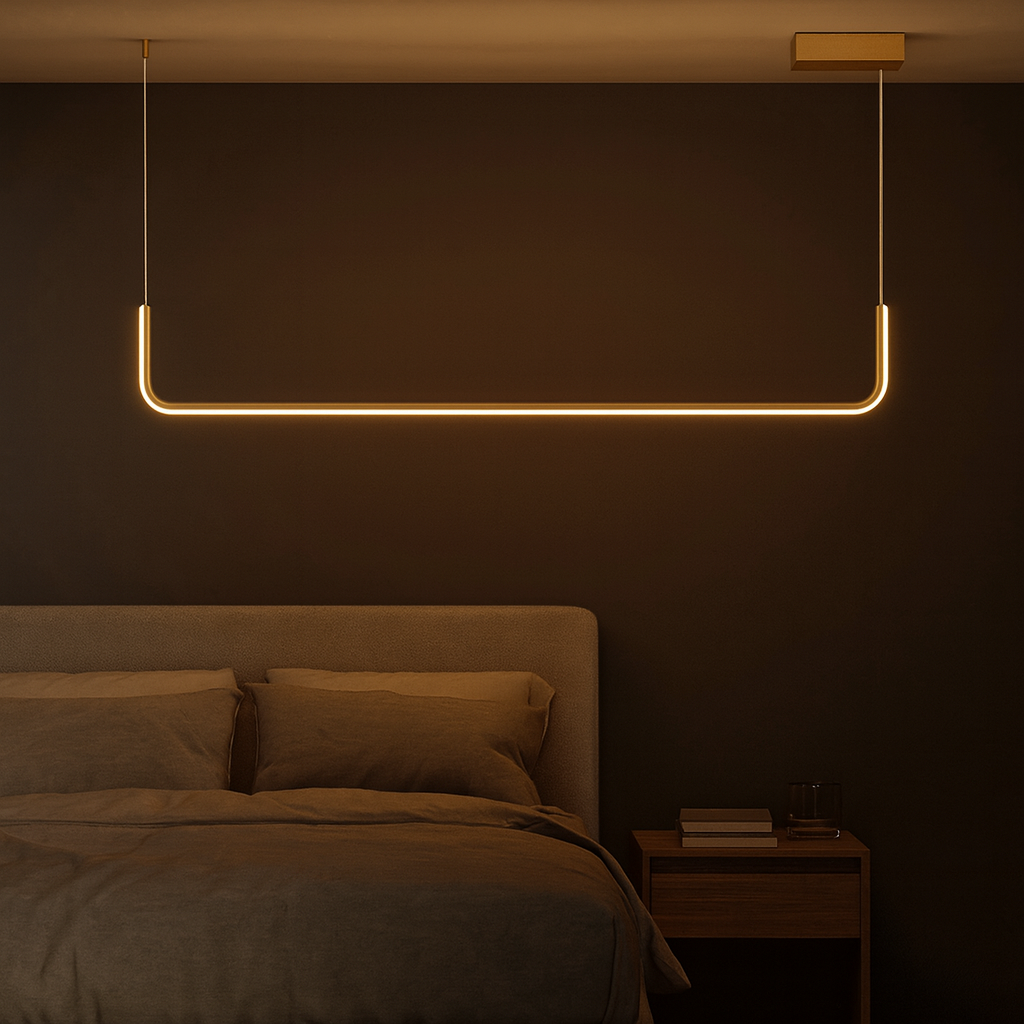 Modern Aluminum LED Pendant Light Minimalist Design | Lurena