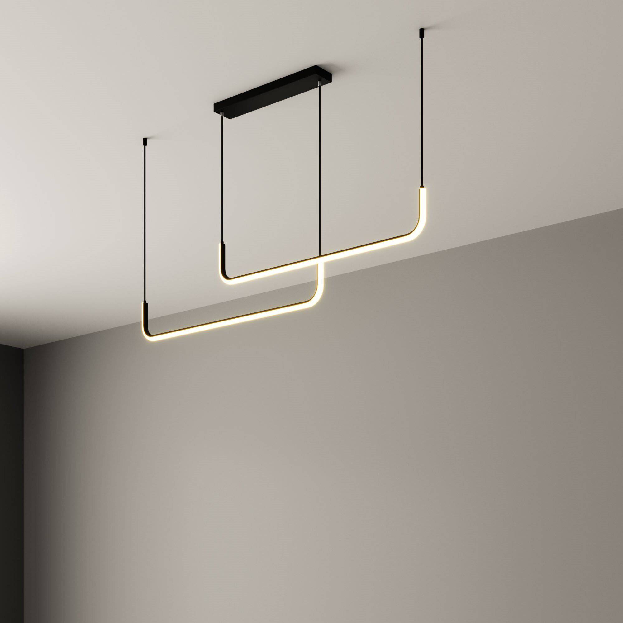 Modern Aluminum LED Pendant Light Minimalist Design | Lurena