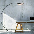 Modern Arched Metal Floor Lamp Minimalist Style | Elvino