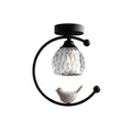 Modern Brass Ceiling Light with Ceramic Bird Accent | Narvyn