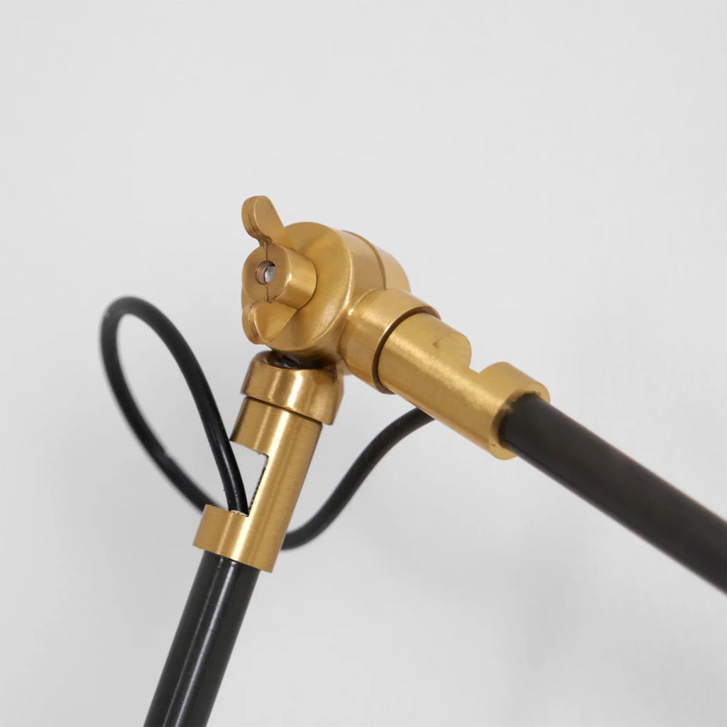 Modern Brass Wood Swing Arm Interior Wall Light | Sconcea