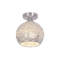 Modern Chrome Dome Flush Mount Ceiling Light | Luvrisa