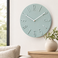Modern Colourful Silent Quartz Round Wall Clock | Caldova