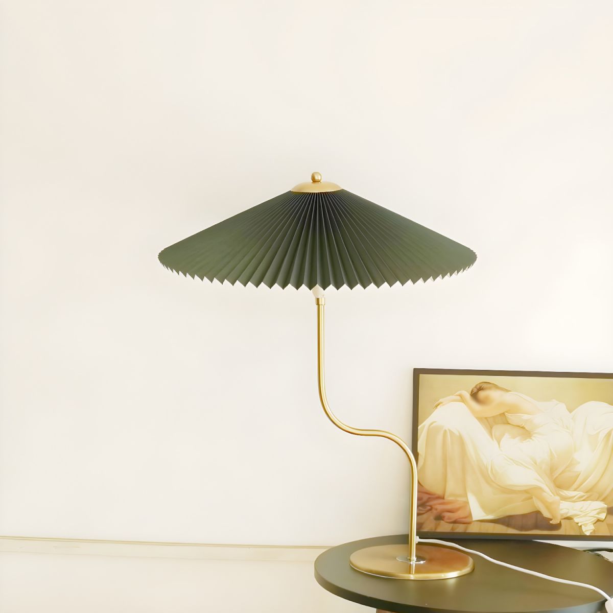 Modern Colourful Table Lamp with Fabric Shade | Elvara