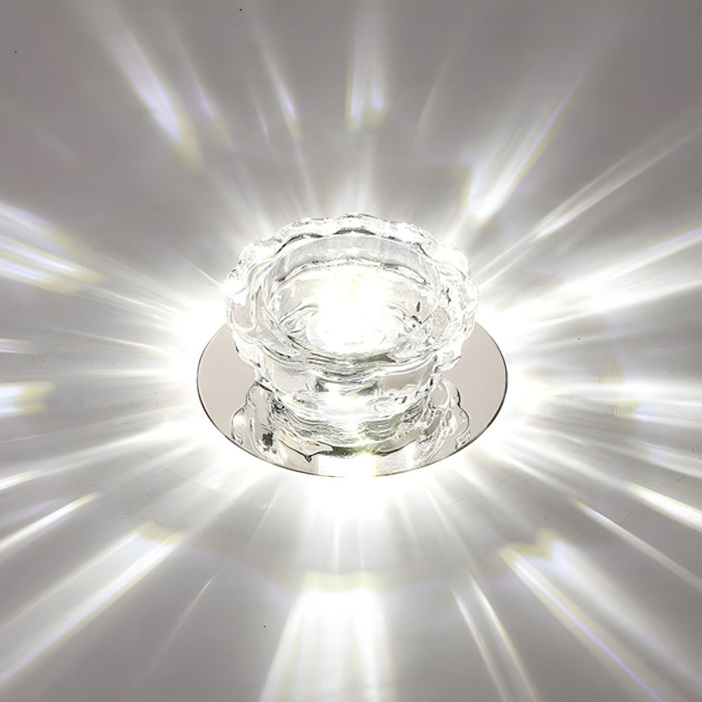 Modern Crystal Flush Mount Ceiling Light | Tolvira