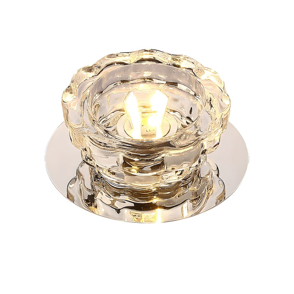 Modern Crystal Flush Mount Ceiling Light | Tolvira