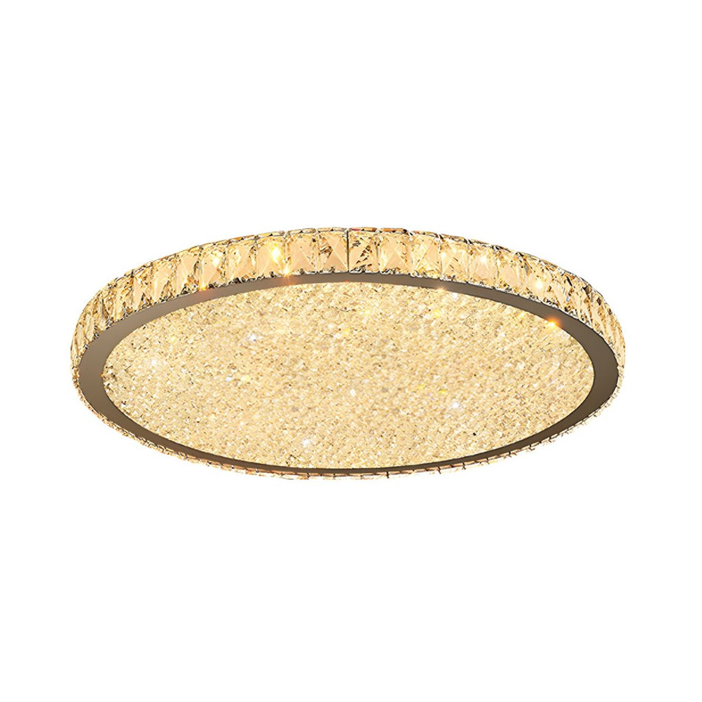 Modern Crystal LED Ceiling Light Flush Mount | Solarae