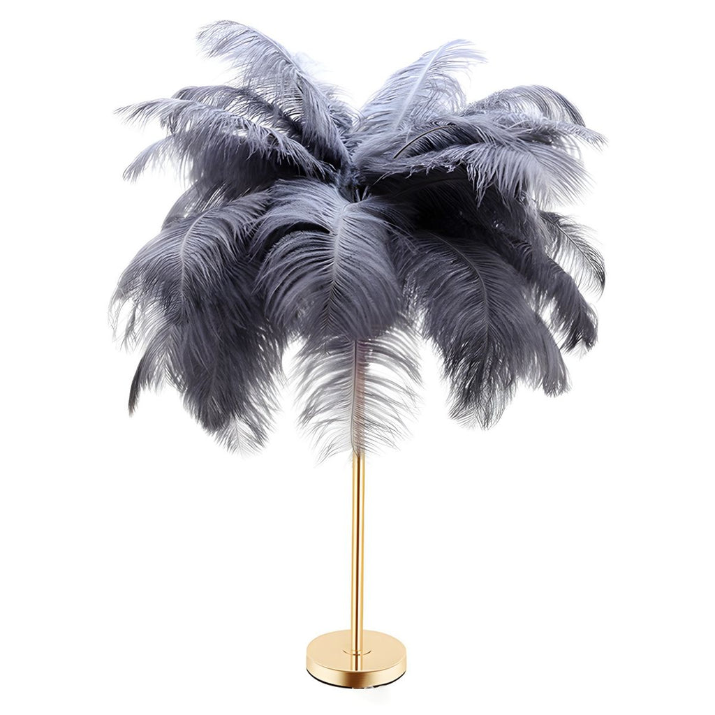Modern Feather Shade Table Lamp Design | Waverin