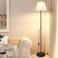 Modern Floor Lamp With Fabric Shade For Interior Use | Trelune