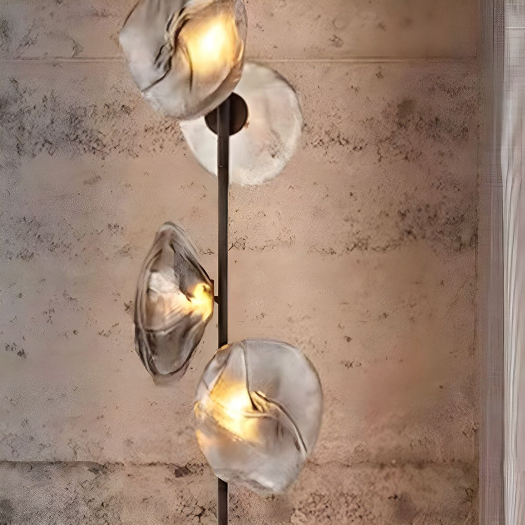 Modern Floor Lamp With Glass Shades Ambient Lighting | Zorvian