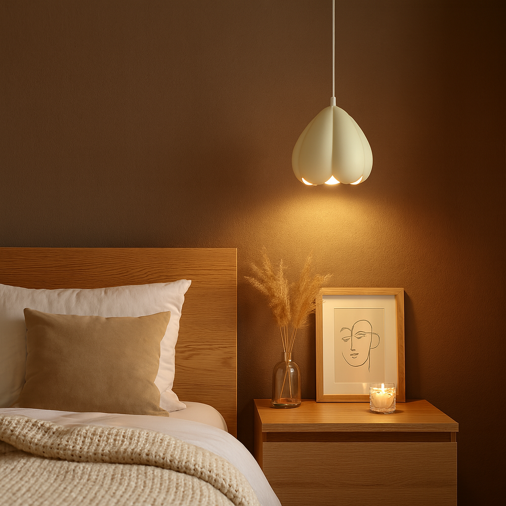Modern Floral Resin Pendant Light for Indoor Spaces | Zelorae