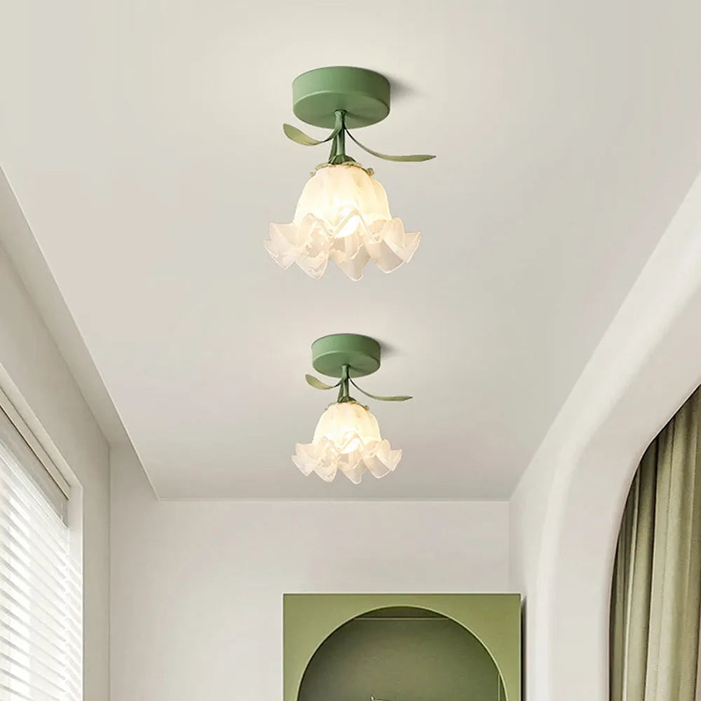 Modern Flower Glass Ceiling Light for Interiors | Valirad