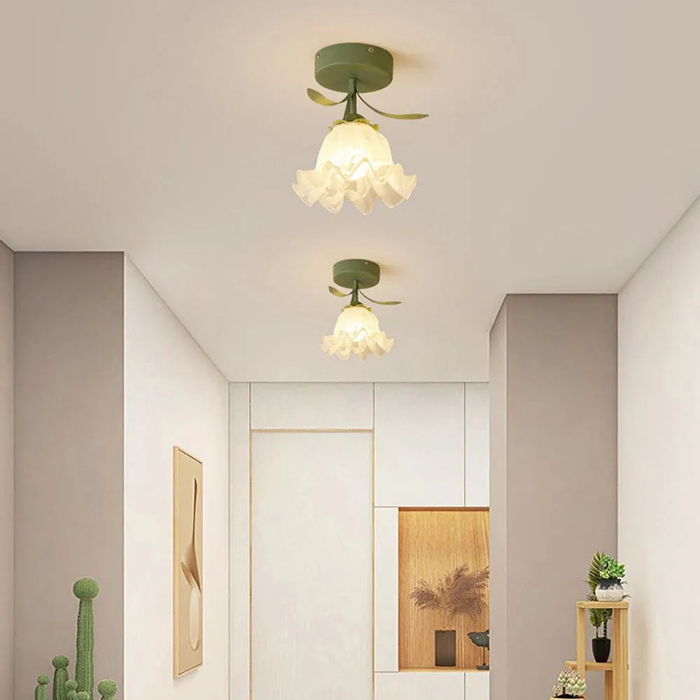 Modern Flower Glass Ceiling Light for Interiors | Valirad