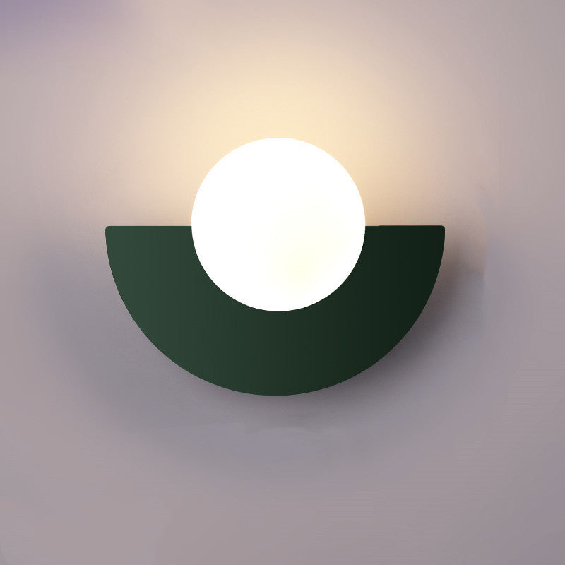 Modern Glass Globe Compact Wall Light Fixture Design | Mavina