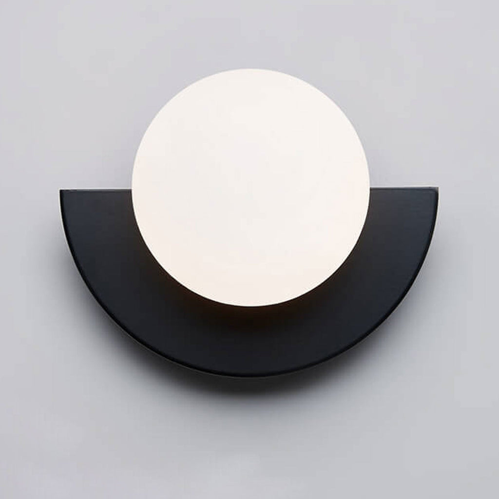 Modern Glass Globe Compact Wall Light Fixture Design | Mavina