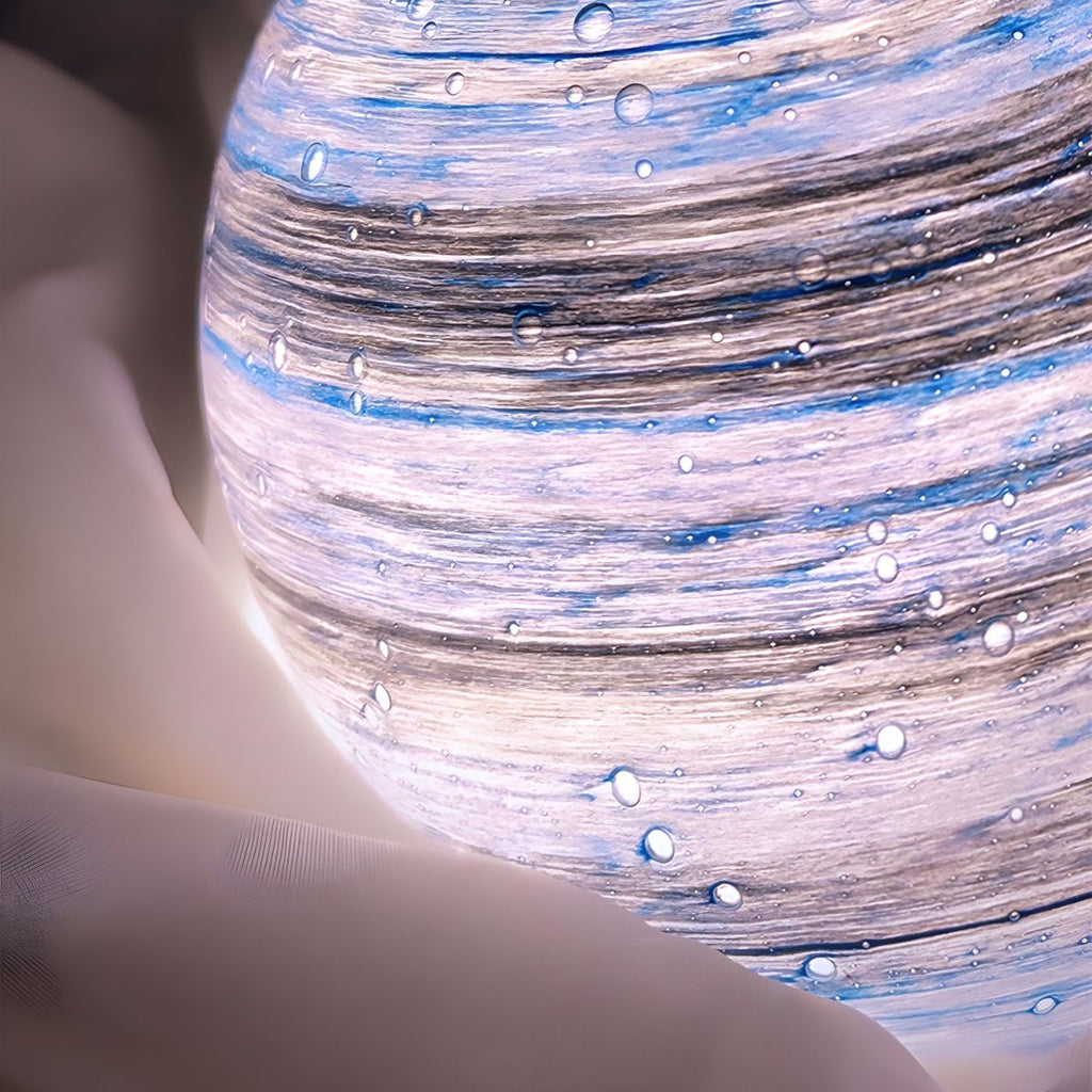 Modern Glass Moon Globe Table Lamp | Lumora