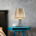 Modern Glass Shade Table Lamp for Bedside | Calyra