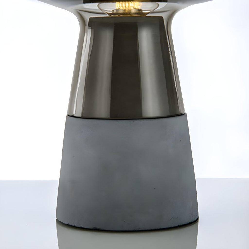 Modern Glass Shade Table Lamp for Bedside | Calyra