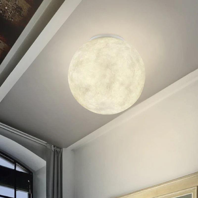 Modern Glass Sphere Flush Mount Ceiling Light | Lumiron