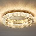 Modern Gold Crystal Ceiling Light Fixture | Solira