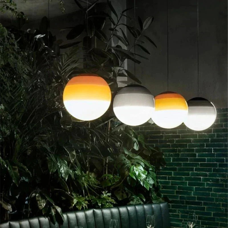 Modern Gradient Glass Pendant Light Fixture | Coralie