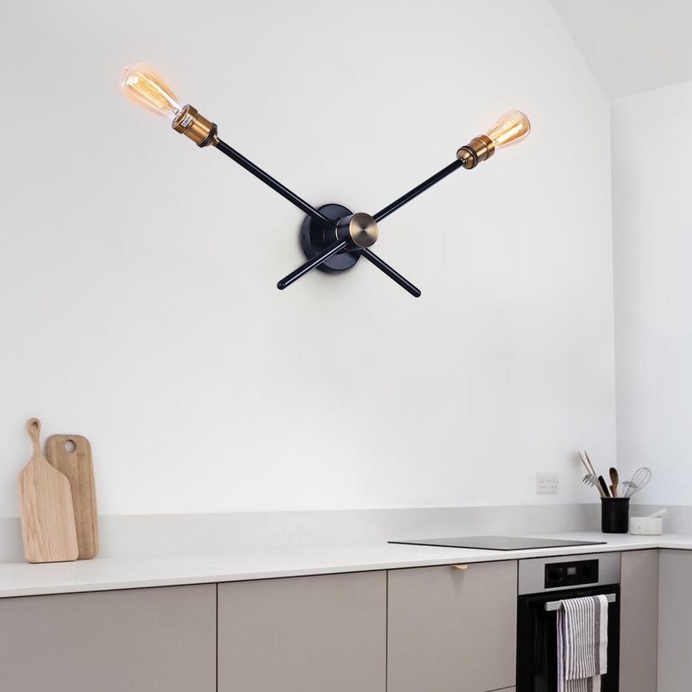 Modern House Linear Wall Sconce with Rotatable Arms | Luventra