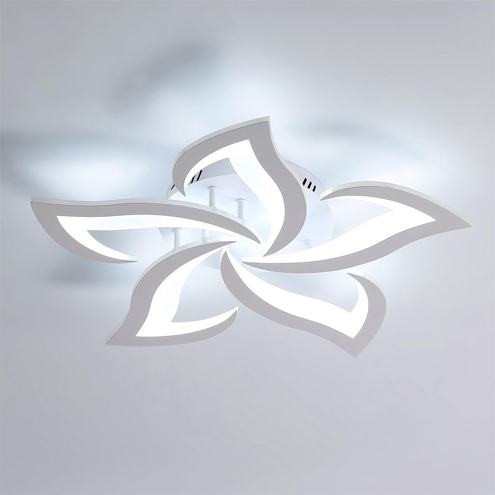 Modern Iron LED Ceiling Light with Floral Design | Solexa