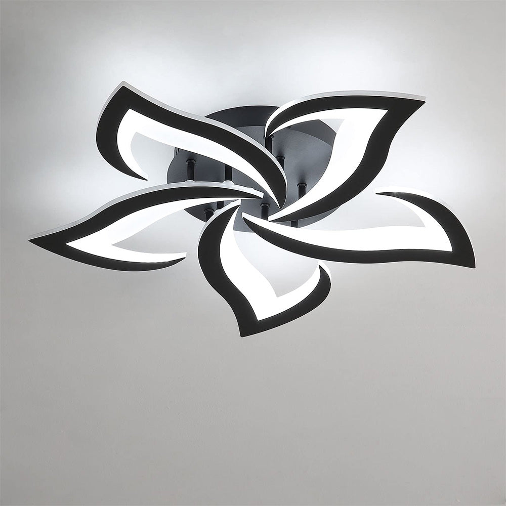 Modern Iron LED Ceiling Light with Floral Design | Solexa