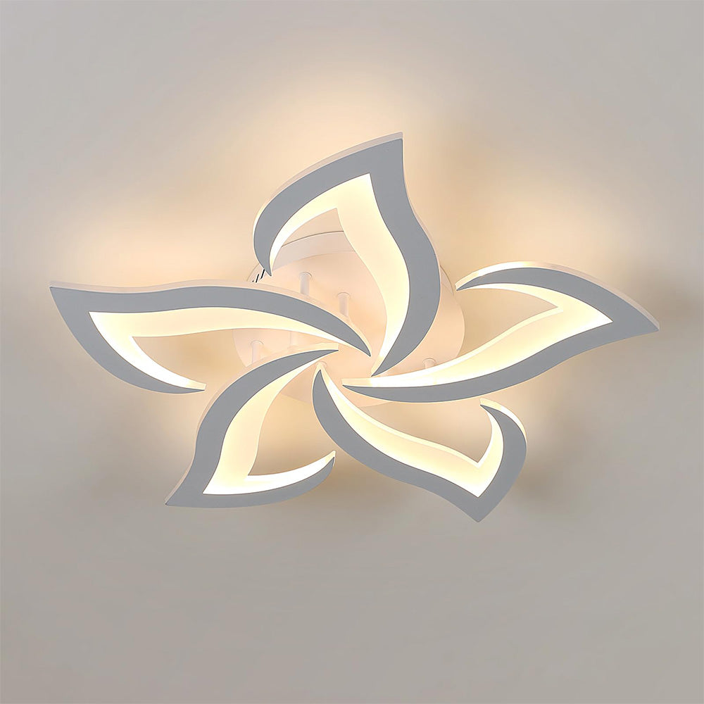 Modern Iron LED Ceiling Light with Floral Design | Solexa