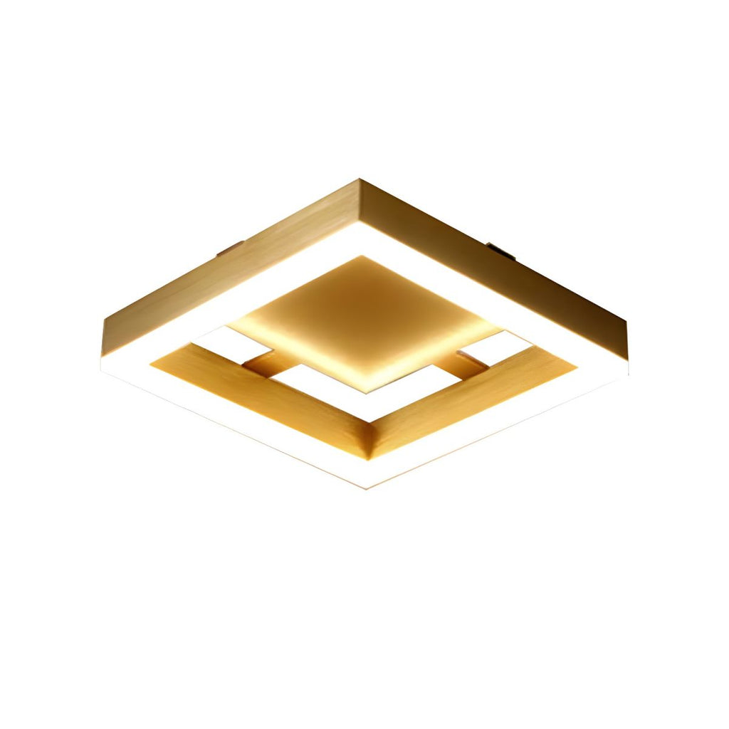 Modern LED Ceiling Light in Gold Metal Finish | Lamiris