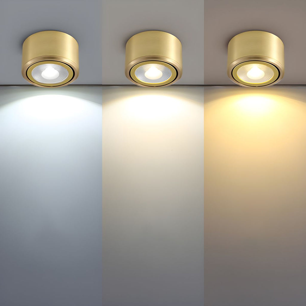 Modern LED Flush Mount Ceiling Light Gold Finish | Novalux