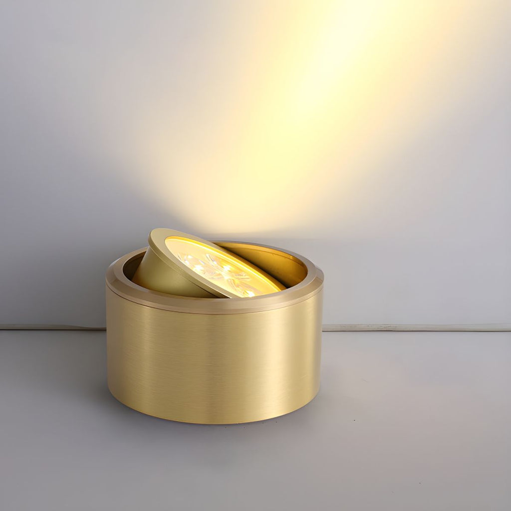 Modern LED Flush Mount Ceiling Light Gold Finish | Novalux