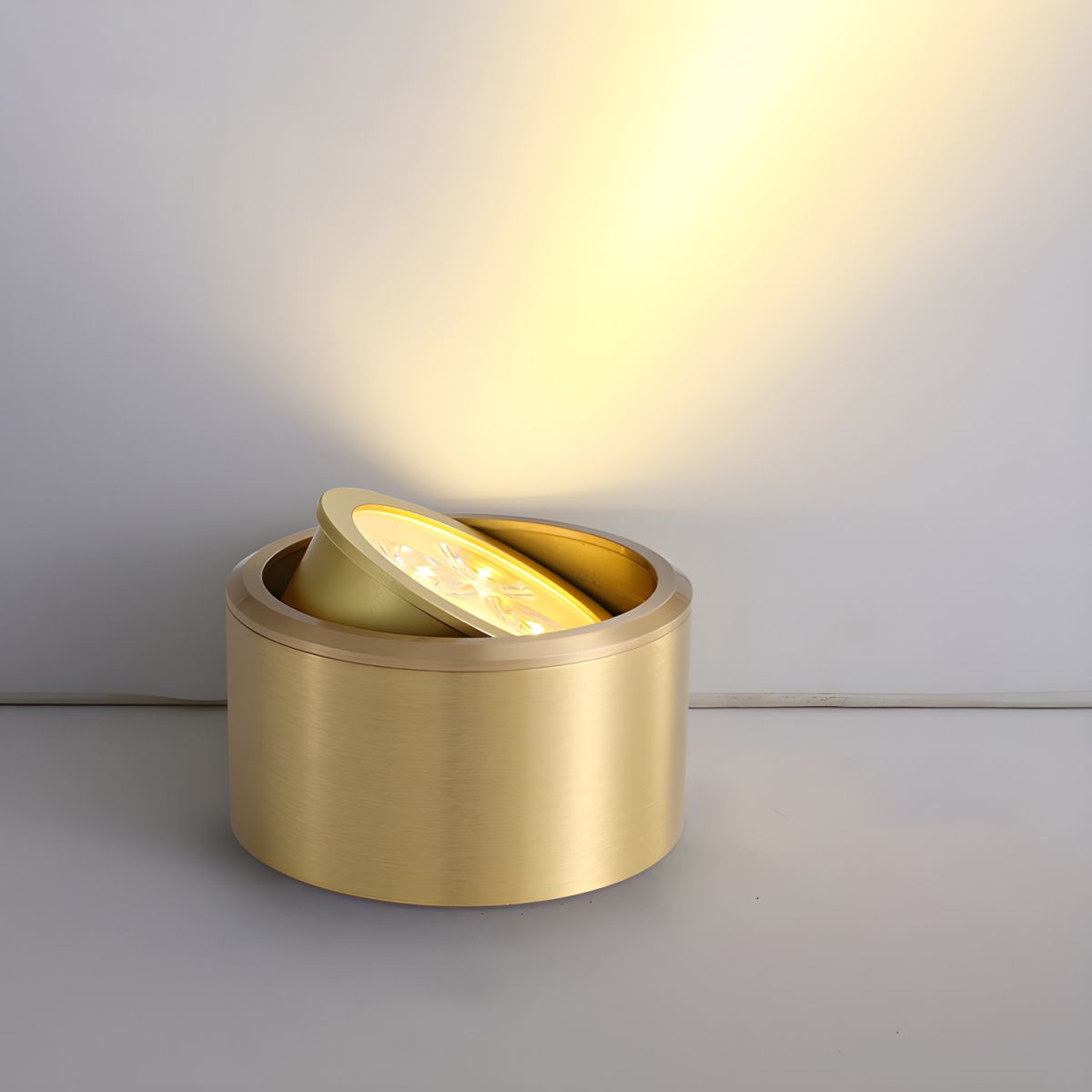 Modern LED Flush Mount Ceiling Light Gold Finish | Novalux