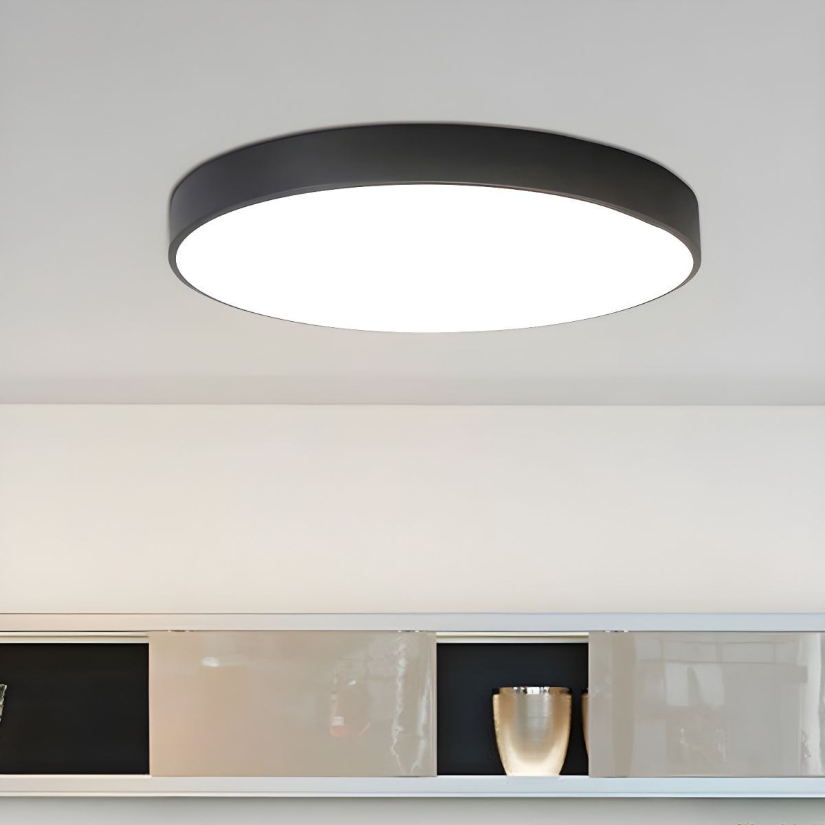 Modern LED Metal Ceiling Light Fixture | Zenvira