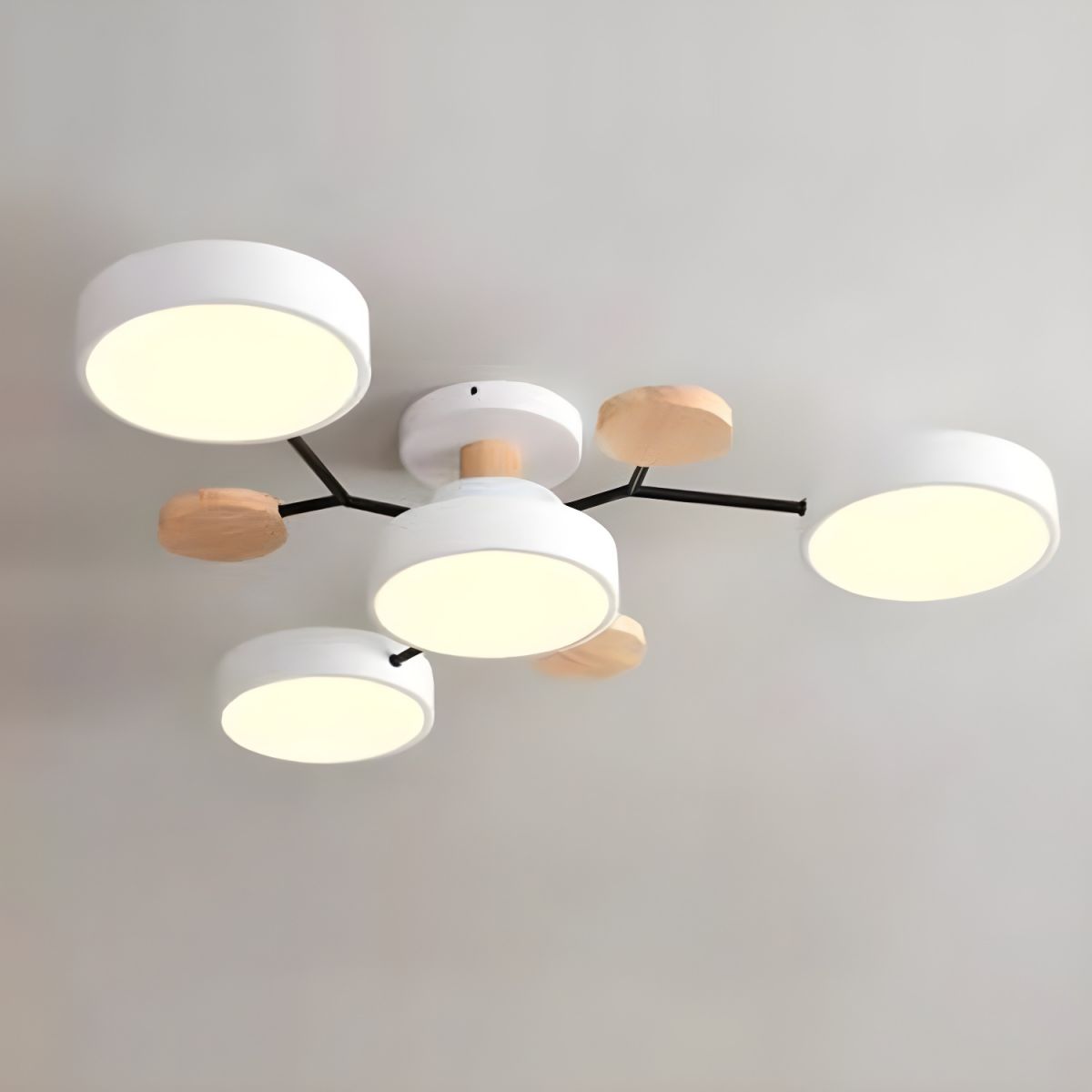 Modern LED Semi Flush Ceiling Light for Living Room | Lurexa
