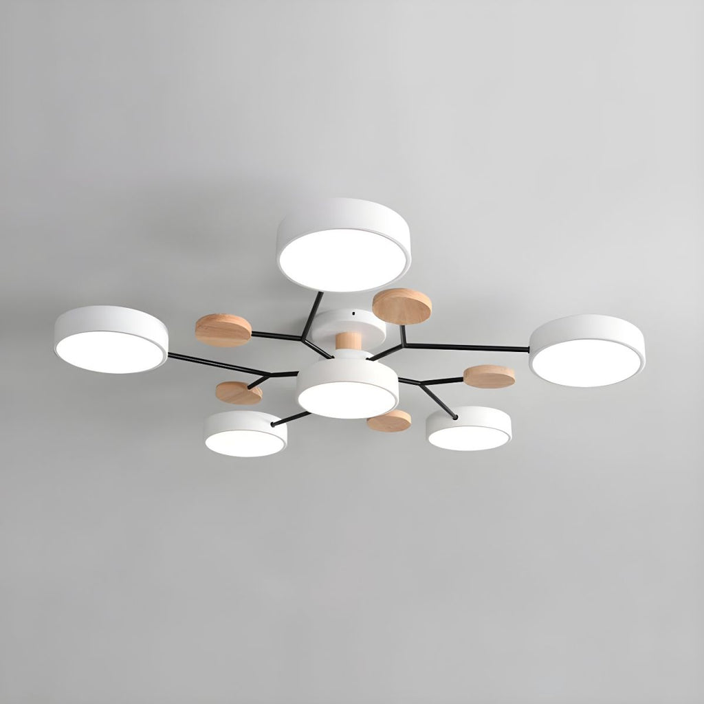Modern LED Semi Flush Ceiling Light for Living Room | Lurexa