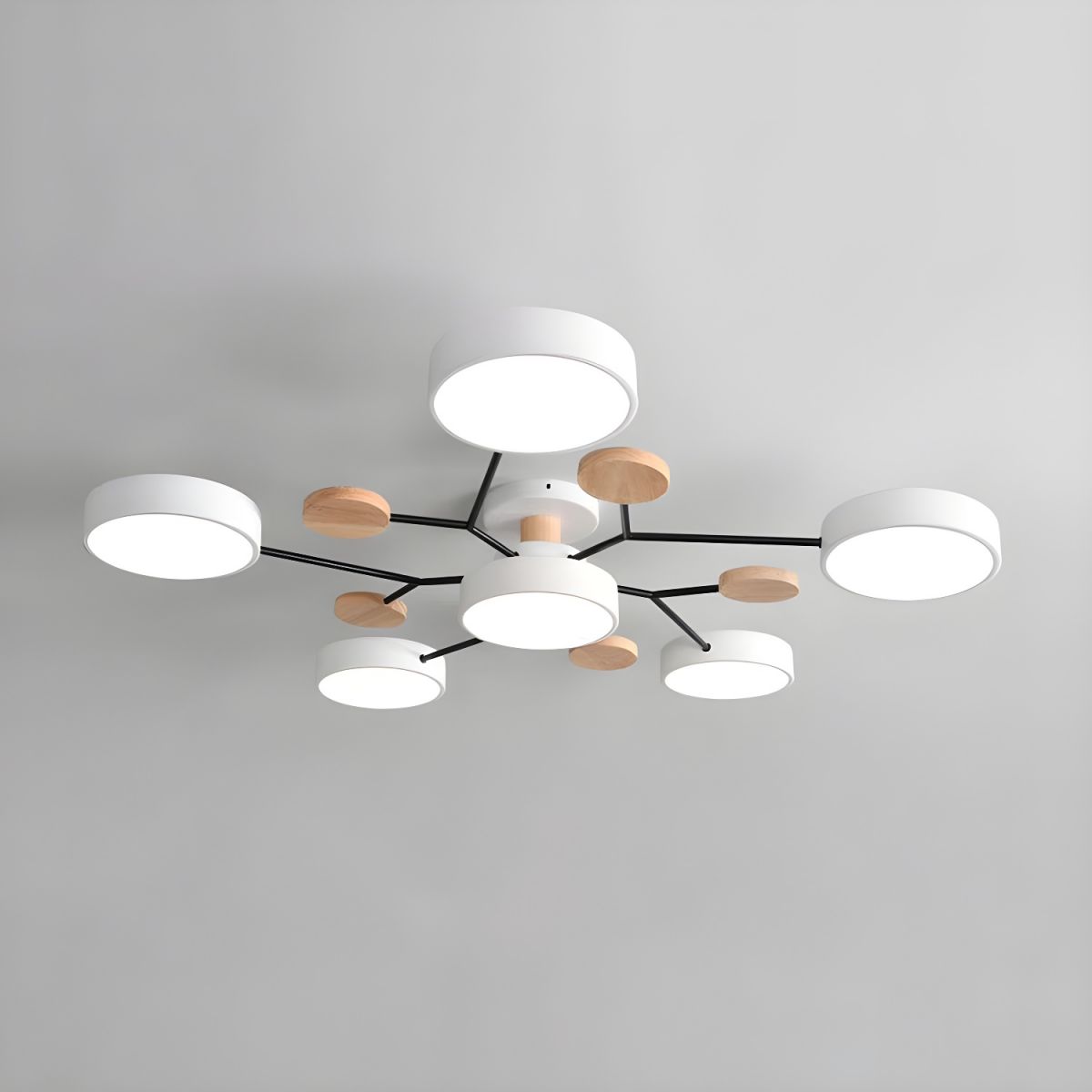 Modern LED Semi Flush Ceiling Light for Living Room | Lurexa