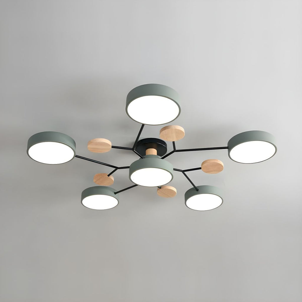 Modern LED Semi Flush Ceiling Light for Living Room | Lurexa