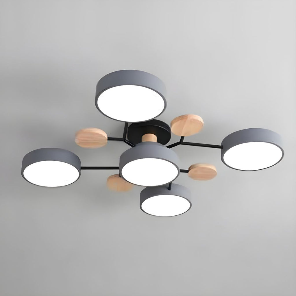 Modern LED Semi Flush Ceiling Light for Living Room | Lurexa