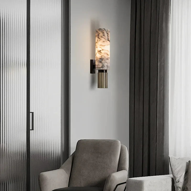 Modern Marble Stone LED Wall Light for Interiors | Marvelle