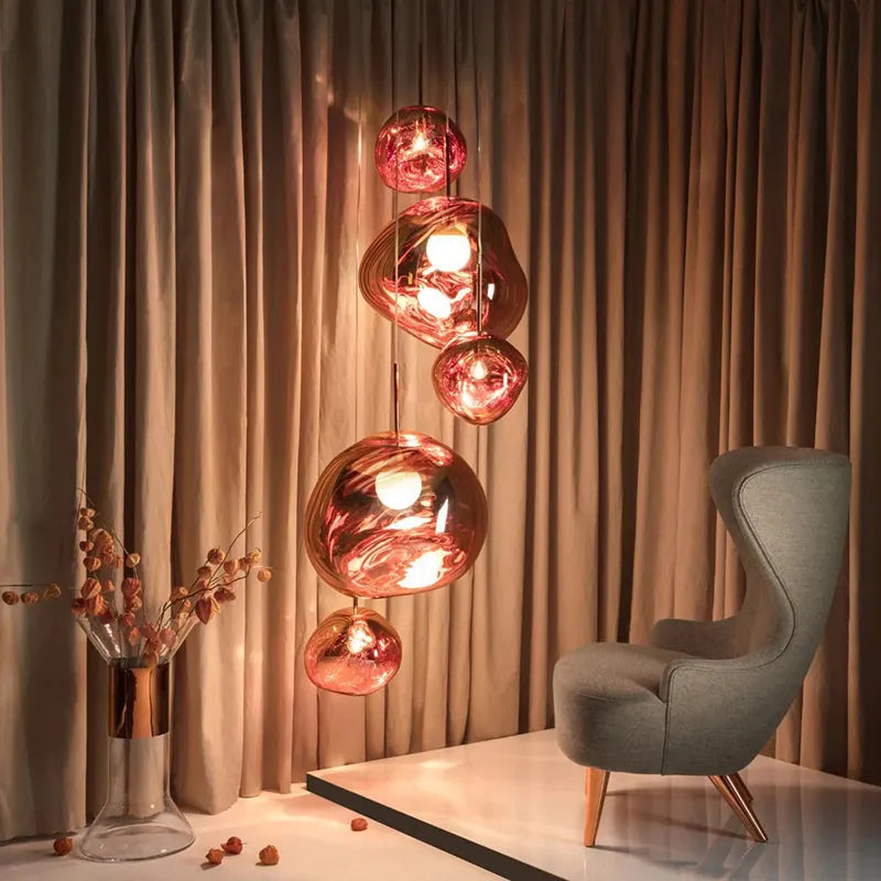 Modern Melt Acrylic Lava Style Pendant Light | Lumara