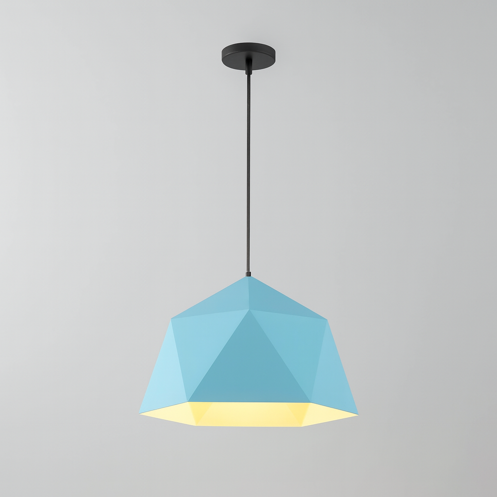 Modern Metal Diamond Pendant Light for Interiors | Zanviro