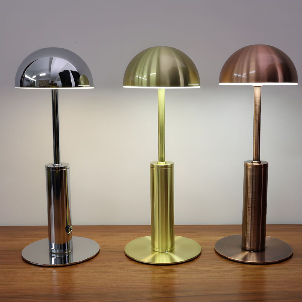 Modern Metal Dome Table Lamp for Bedroom | Elyndr