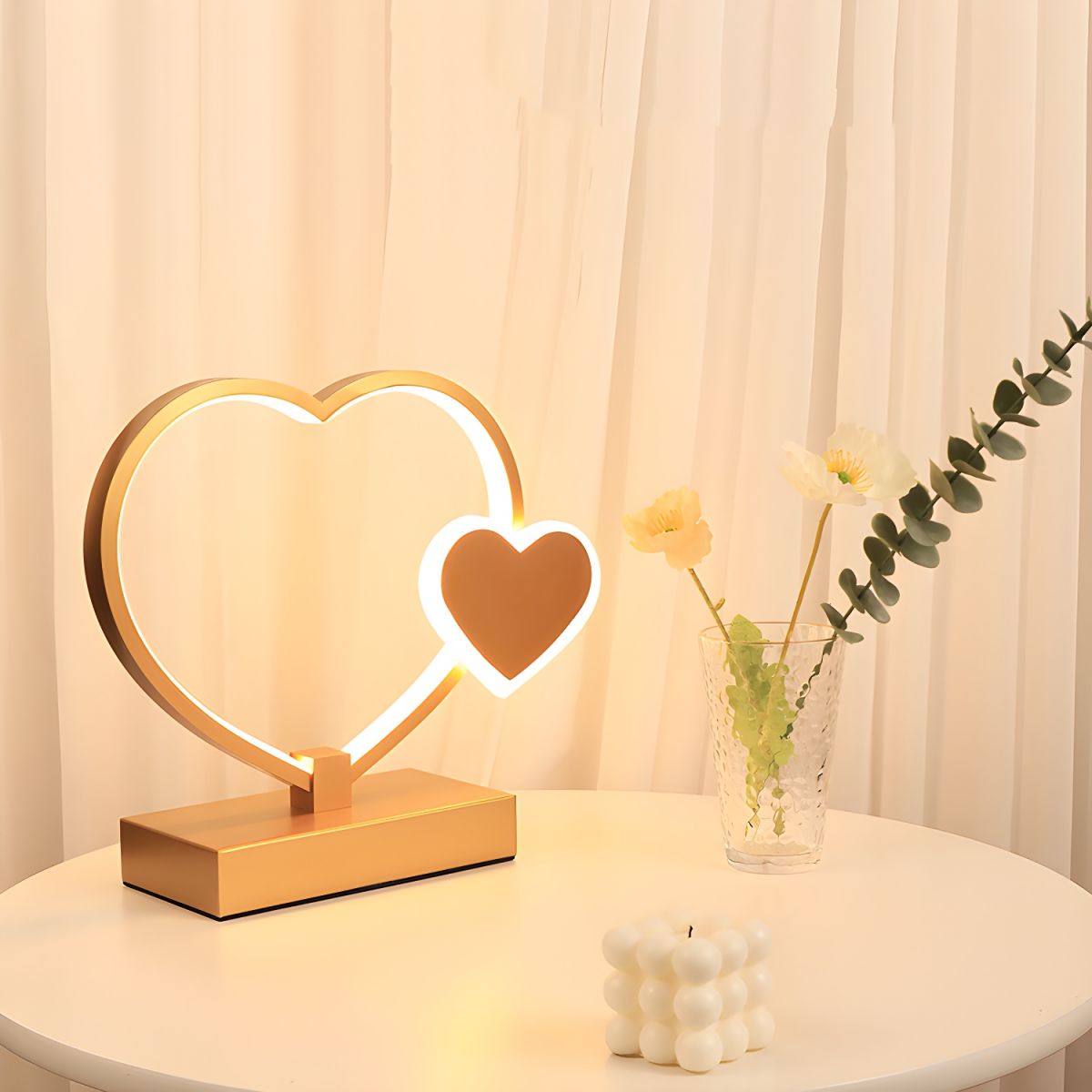 Modern Metal LED Table Lamp for Bedroom | Lumira