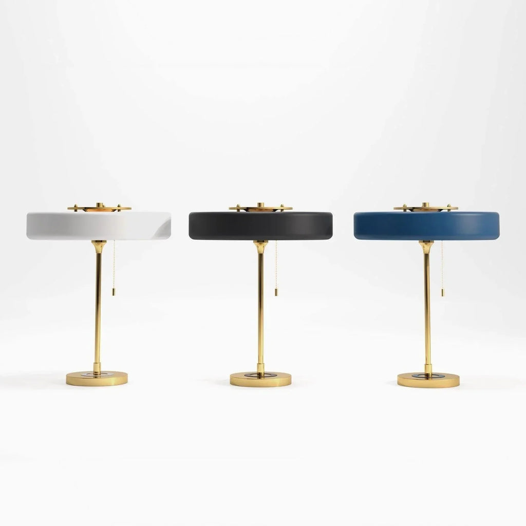 Modern Metal Shade Table Lamp with Acrylic Diffuser | Delore
