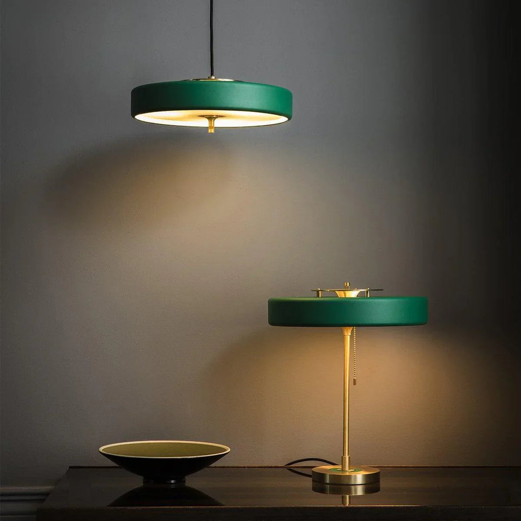 Modern Metal Shade Table Lamp with Acrylic Diffuser | Delore