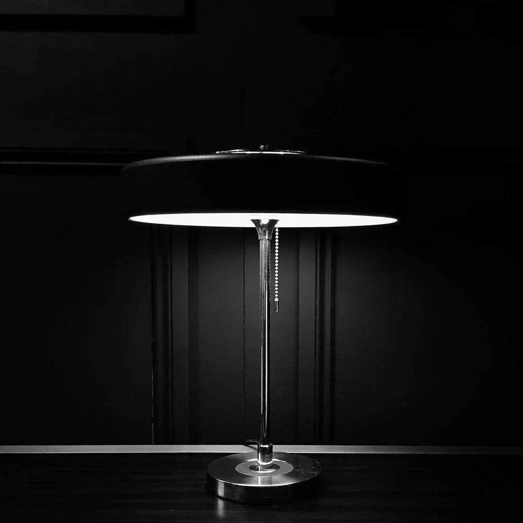 Modern Metal Shade Table Lamp with Acrylic Diffuser | Delore