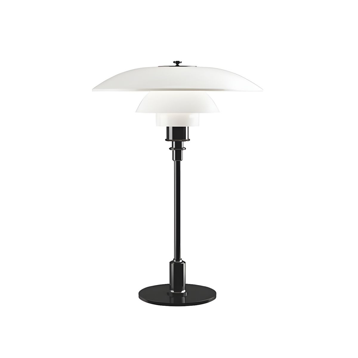 Modern Metal Table Lamp with Glass Shade | Arlamp